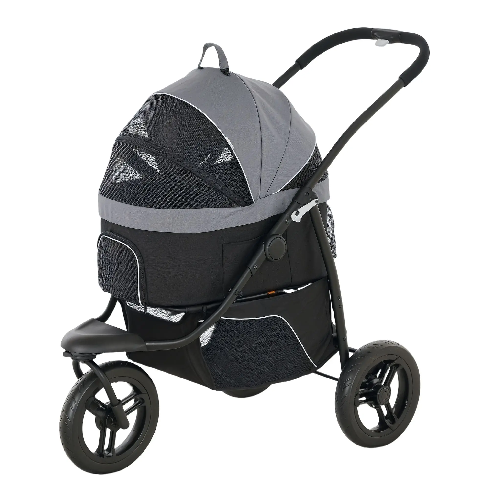 Adjustable Large Or Small Pet Jogging Stroller Compatible With Car And Airplane For Travel With Cats Sheep Other Animals