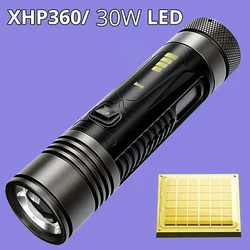 High Power XHP360 Led Flashlight Rechargeable Torch 60W Usb Powerful Tactical Flash Light Zoomable Lantern Waterproof Hand Lamp