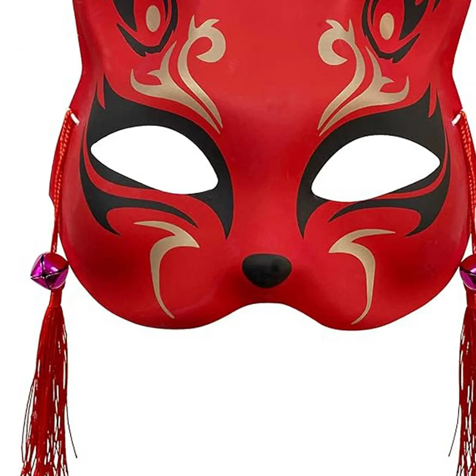 Masques d'Halloween avec sangle réglable, masque pour les yeux, demi-visage décoratif, masques de chat