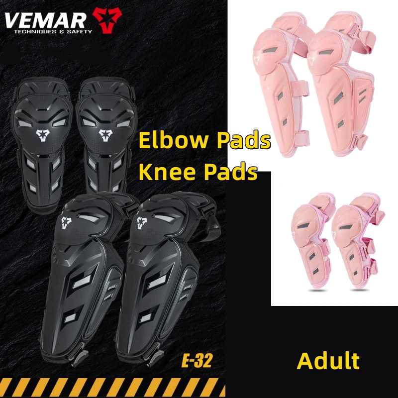 

VEMAR Adult Unisex Riding Joint Guards Comfortable Men Women Moto City Street and Off-Road Use Knee Brace Elbow Armor