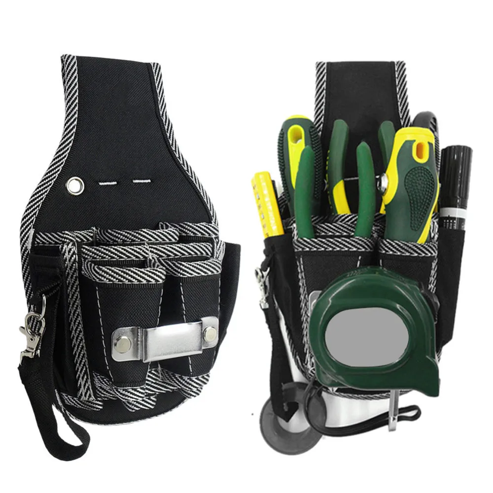 9 In 1 High Quality Tool Waist Pack Belt Utility Kit Holder 600D Nylon Fabric Toolkit Electrician Waist Pocket Pouch Bag