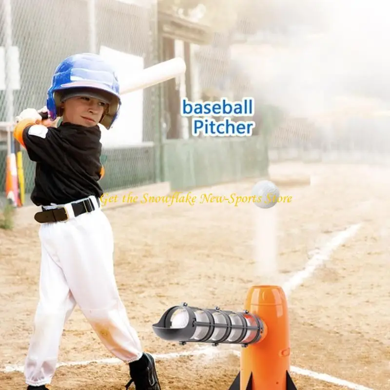 E56D Baseball Machine Baseball Launchers Softball Pitching Toy Electronic Baseball Machine Baseball Trainer Machine