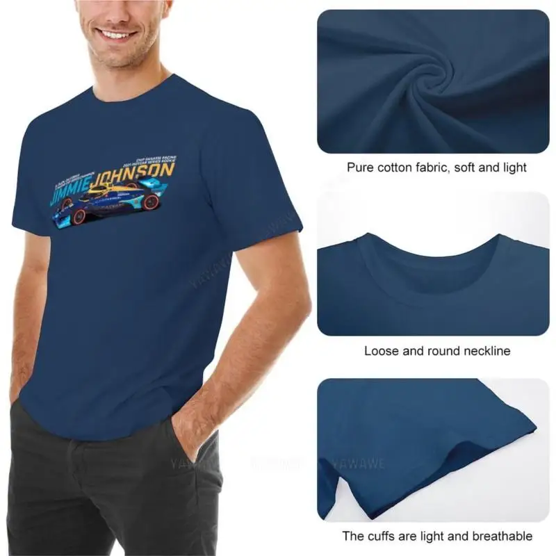 t-shirt men cotton Jimmie Johnson 2021 (color) T-Shirt t-shirts man custom t shirts mens workout shirts summer t-shirt for man