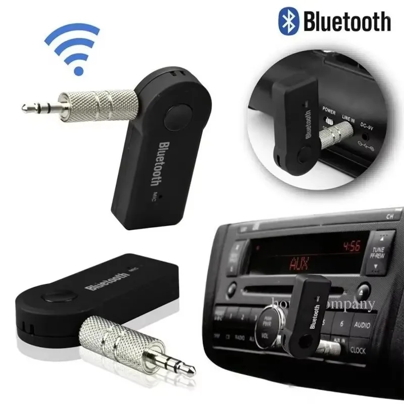 1/3/6Pcs AUX Bluetooth Receiver 3.5MM Jack Wireless Car Adapter Car Bluetooth Stereo Aux A2dp Headphone Receiver Hands-Free Unit