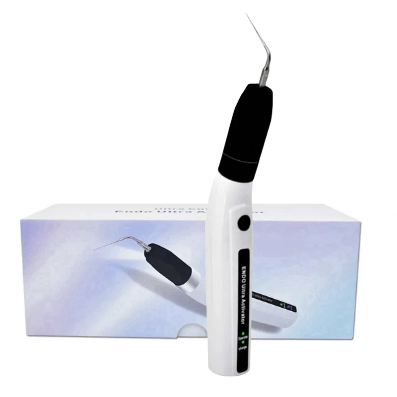 

Dental Wireless Ultrasonic Activator with 6 Sonic Irrigator Tips, 45Khz Dentistry Root Canal Instrument