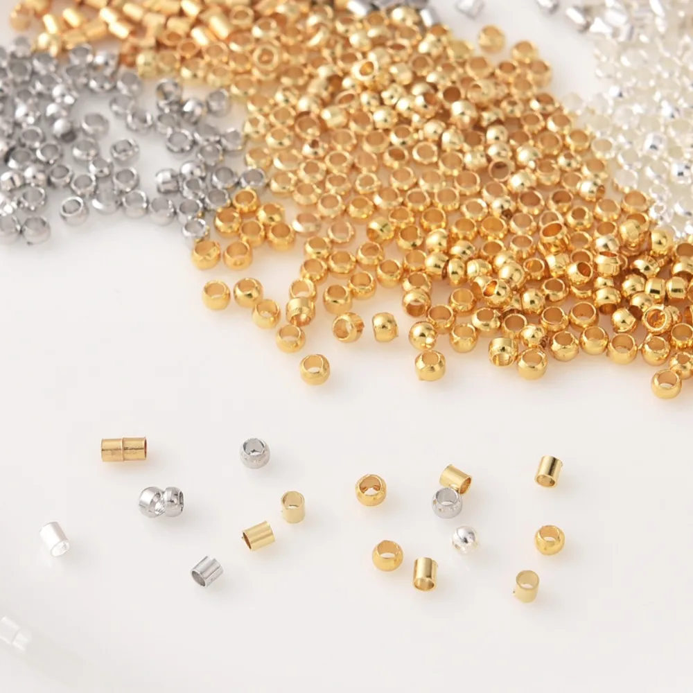 

14K Gold-plated Positioning Beads Diy Handmade Jewelry Accessory Steel Wire Fishing Line End Fixing Buckle Clamping Buckle