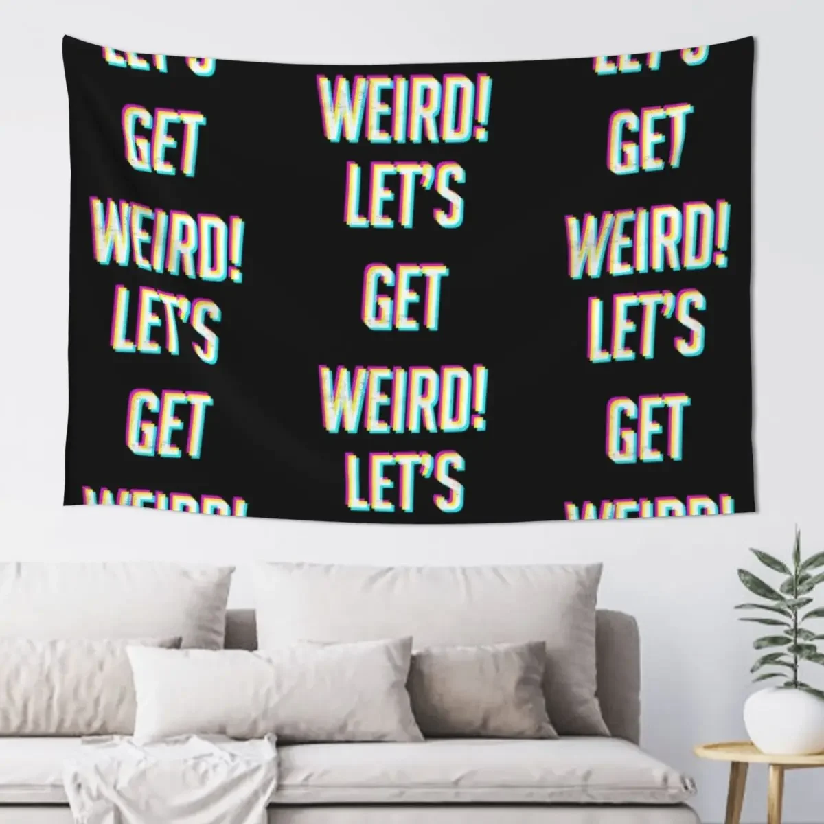 Lets Get Weird! Tapestry Decoration For Rooms Bedroom Decorations Wall Deco Decorative Wall Tapestry