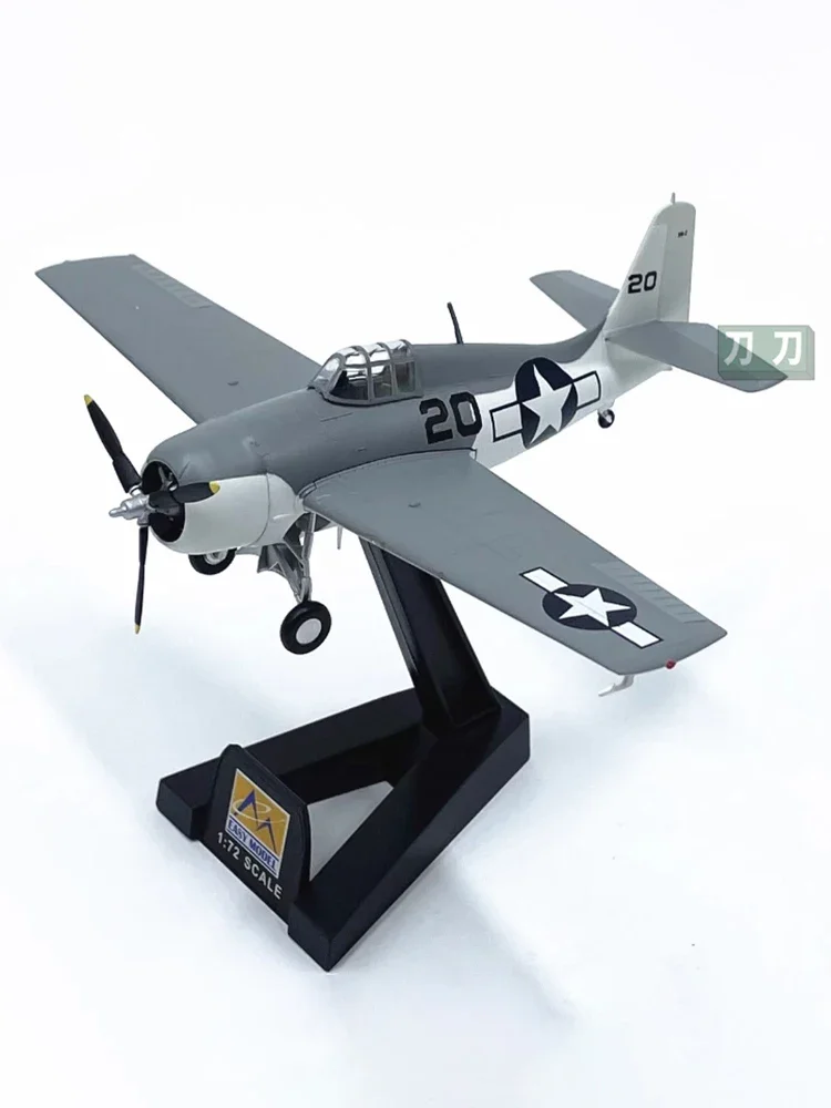 Diecast 1:72 Scale US Army F4F Wildcat carrier aircraft Alloy Simulation Aircraft Finished Model Souvenir Gifts For Adult