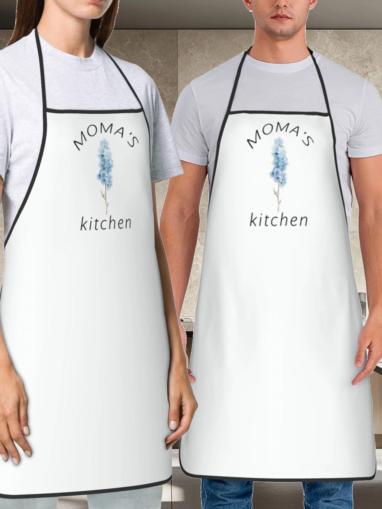 مخصص طباعة النص الرجال المطبخ المئزر التوقيع مآزر المطبخ المنزل الخبز الملابس عيد ميلاد سعيد #4