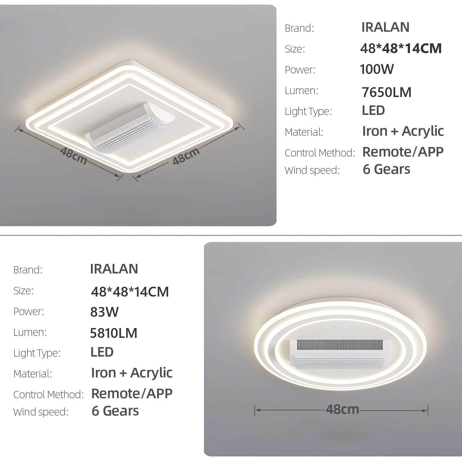 جديد الخالية من الشفرة مروحة السقف الخفيفة مع جهاز التحكم عن بعد جيلينا الذكية مروحة مصباح ديكور المنزل غرفة المعيشة غرفة نوم غرفة الفندق المشجعين