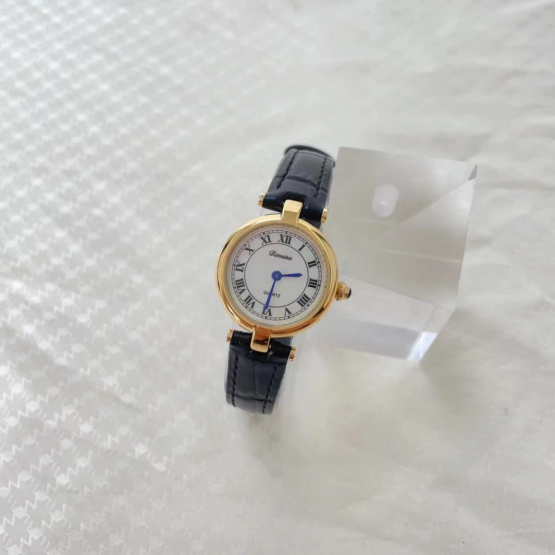 Women Quartz Watch Luxury Roman Numerals Number Dial Orologio Gold Sliver Vintage Leather Strap Female Watches Ladies Wristwatch