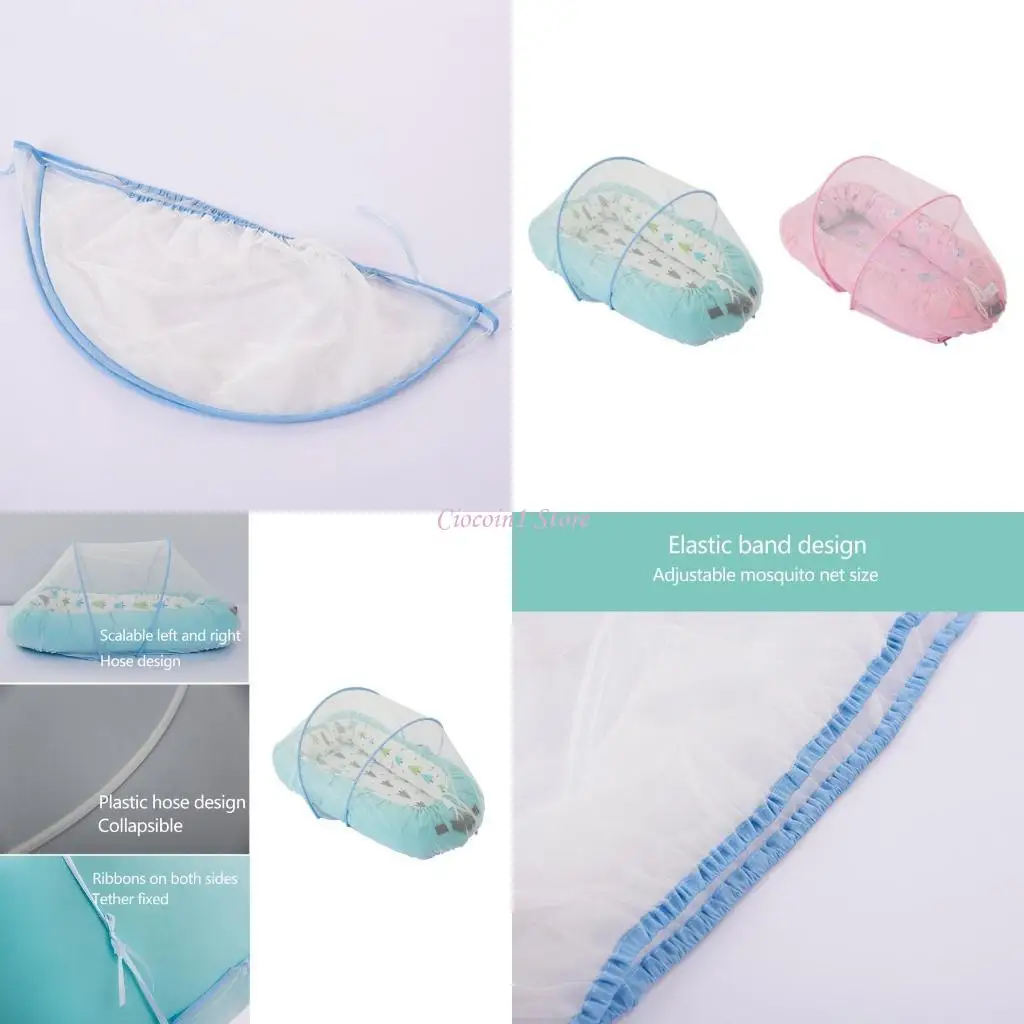 

Y1UB Baby Crib Mosquitoe net Portable складной складной кровать для детского навеса сеть насекомого насекомых