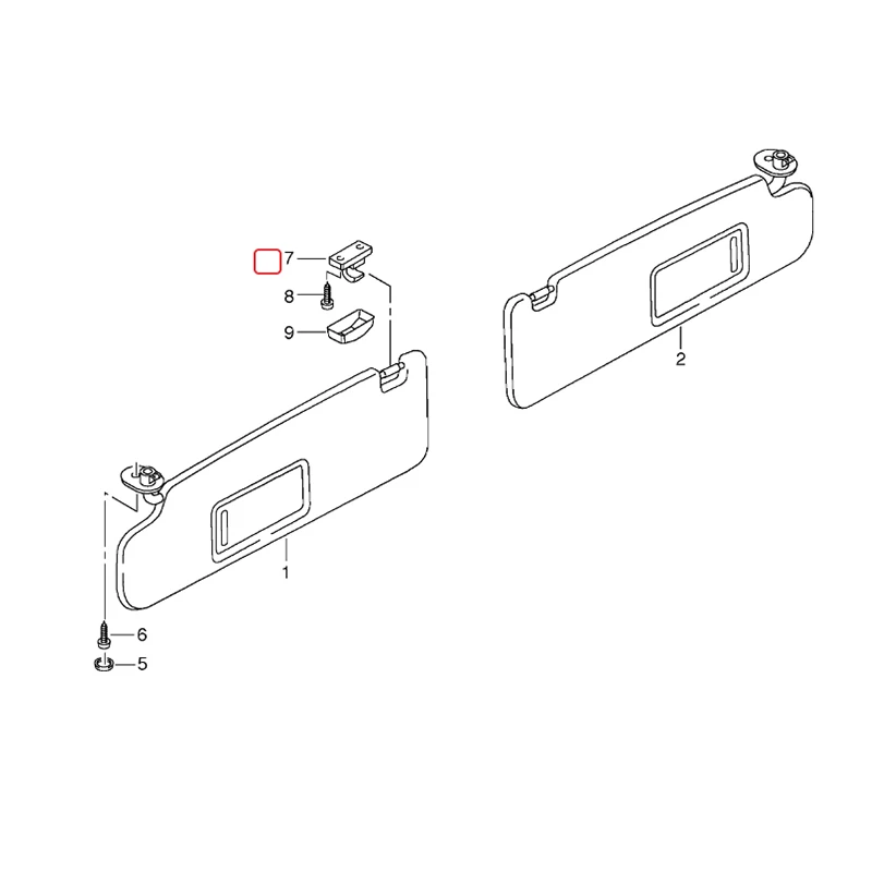 Sun Visor Hook Clip Bracket Hanger 3B0857561B For Seat Leon Altea Ibiza Alhambra Toledo Golf 4 Passat Polo Touran 3B0 857 561B