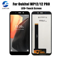 Mobile LCD Display For Oukitel WP12 WP12 Pro WP13 WP15 LCD Display With Touch Screen Digitizer Panel Glass Lens Sensor