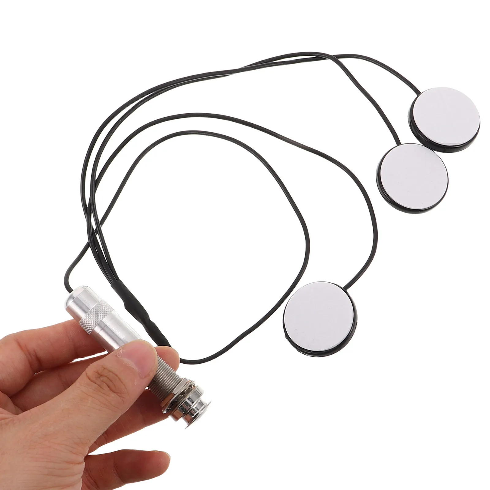 

1Set Acoustic Instrument Pickup Transducer Wide Compatibility Guitar Ukulele Kalimba True Sound Quality Easy Installation