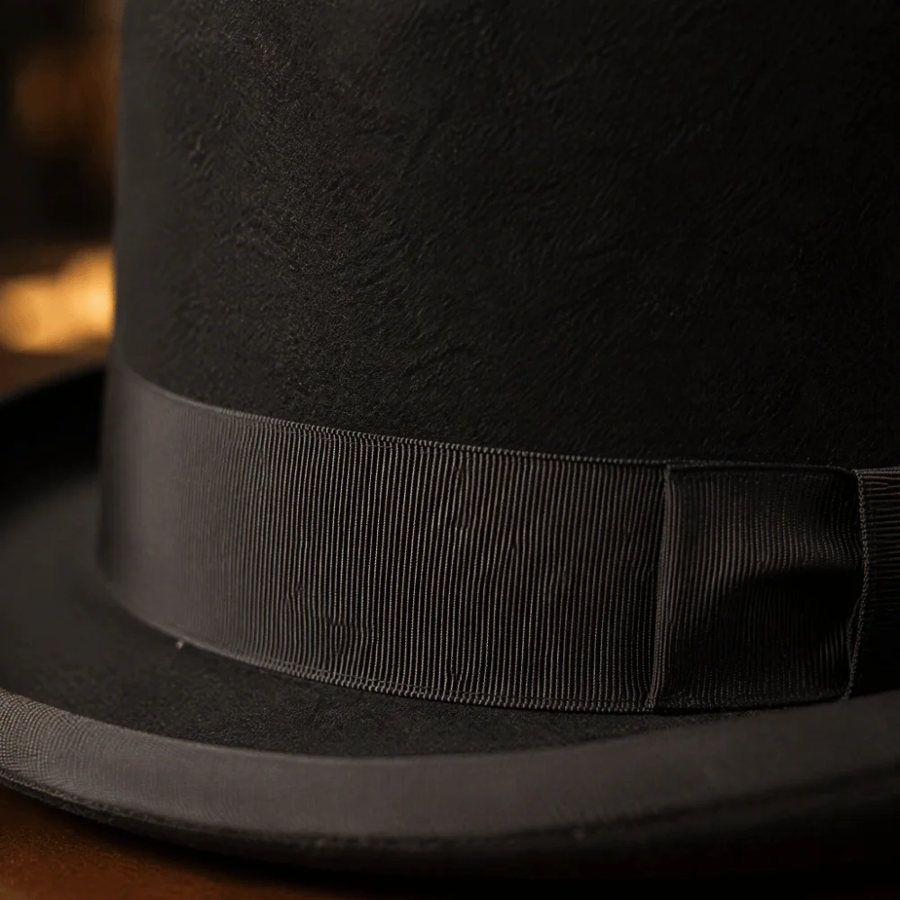 Charming Wool Material Top Hat Satin Lining Classic Design Magician Hat Cylinder Hat Stage Performance