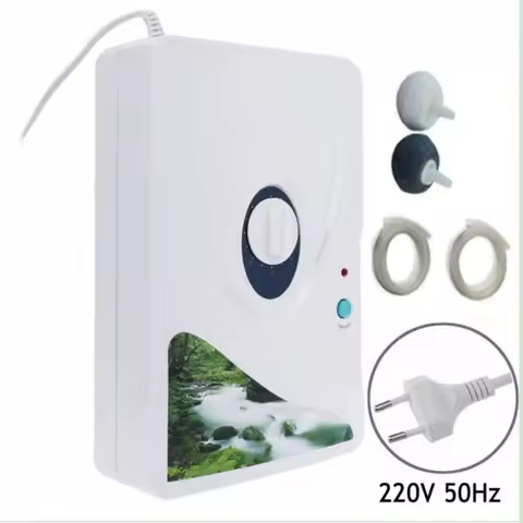 Gerador de ozônio ativo portátil purificador de ar 220v ozonizador ar e água máquina oxigênio plugue da ue