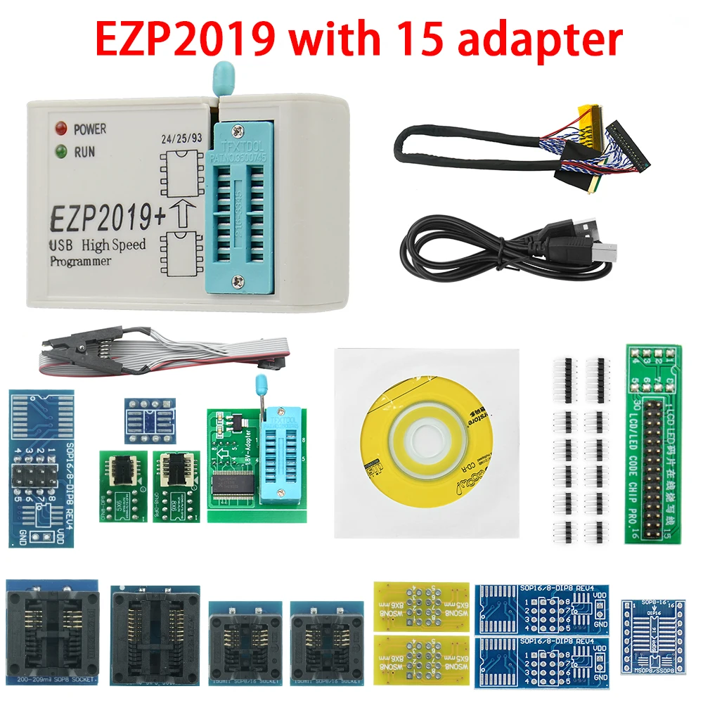 مُبرمج USB SPI عالي السرعة EZP2019 لدعم شرائح 93 EEPROM و25 و24 – تقييم عملي وشامل