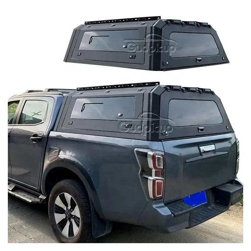 

Pickup Truck Hardtop Topper Slide Glass Window steel Canopy for Triton L200 2019+