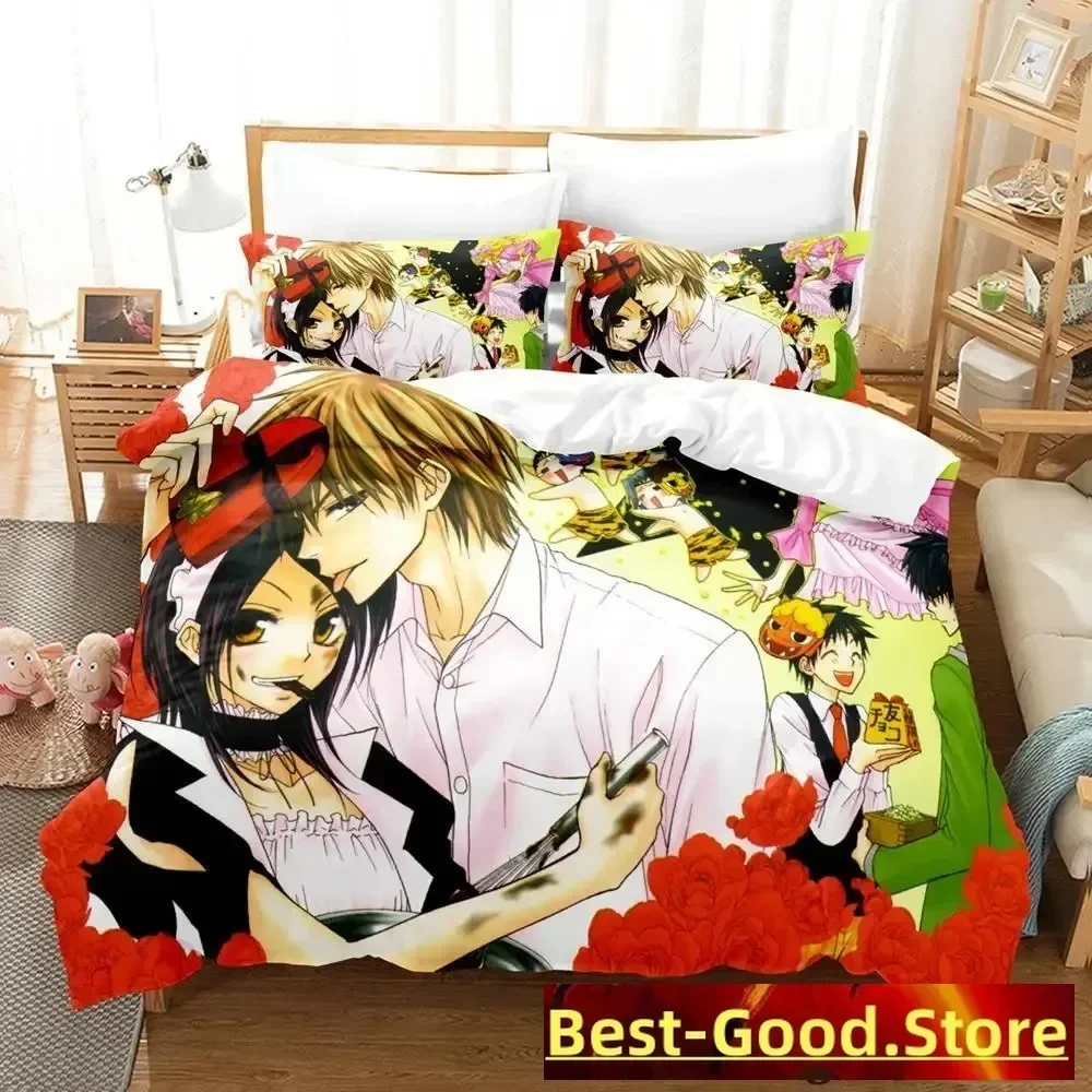 

Kaichou Wa Maid-sama 2023 Anime Printed Bed Set Duvet Cover Pillowcase Bedding Set Linen Sheet Quilt Cover Full Queen King Size