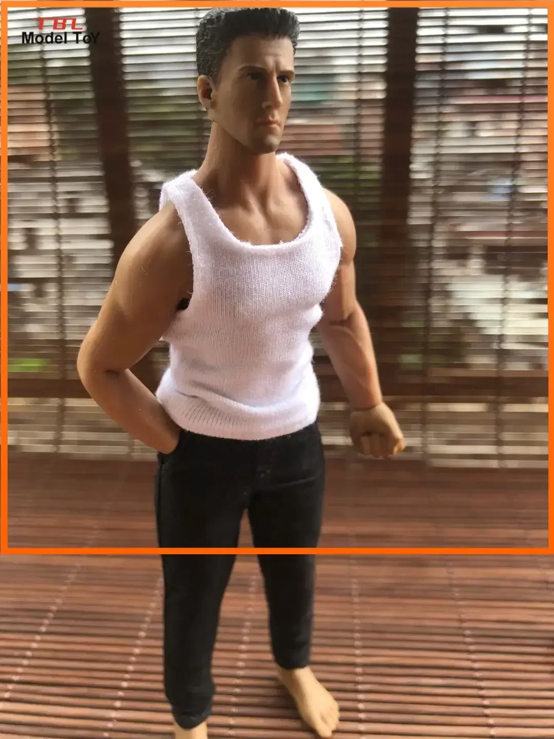 

1/12 Scale Male Soldier Vest Pants Clothes Model for 6in Mezco Action Figure Body Doll Toys