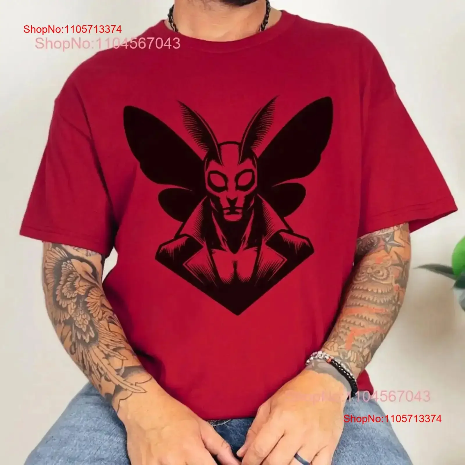 Mothman Costume Cryptid T Shirt Cryptozoology Weirdcore Cryptidcore Alt Clothing Goth Clothes Halloween vintage Washed