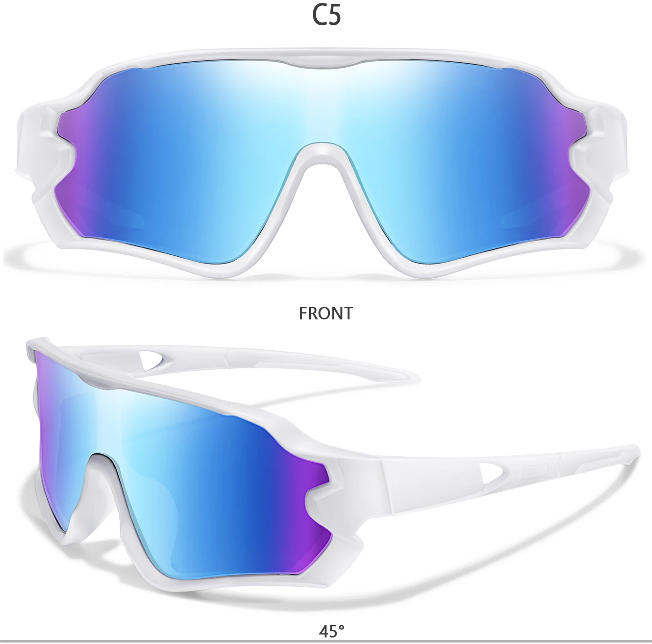 9-15 Jahre alte Kinder Radfahren Sonnenbrillen Jungen und Mädchen Outdoor-Sport Reiten UV400 Campingbrille Angeln Fahrrad Kinder Brillen – Detail 12