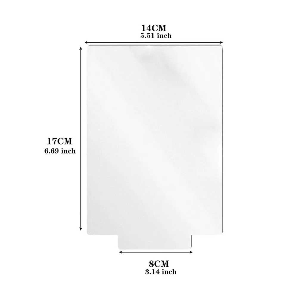 1/3/5 Pcs Acrylic Sheet Clear Cast for LED Light Base Transparent Panel Board with Protective Film Table DIY Display Projects