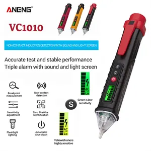 Aneng VC1010 Digital Smart Smart AC/DC Voltaje de voltaje Medidor de lápiz de testizador sin contacto 12-1000V Corriente de prueba de sensor eléctrico 12 Mejores Bulet Magic de Ventas - №2