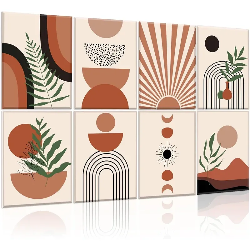 8 Pack Art Acoustic Panels 48X32 Soundproof Wall Panels Decorative Acoustical Wall Panel Selfadhesive Sound Absorbing Panels