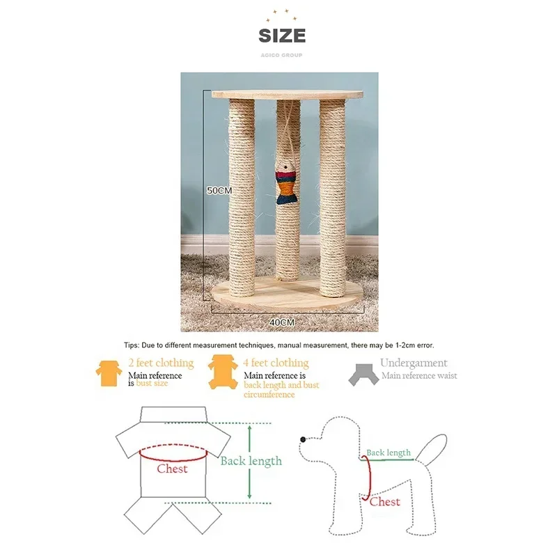 Good Quality Multi-functional Solid Wood Cat Tree with Litter Box Enclosure Pet Cat Scratching Post Jumping Platform