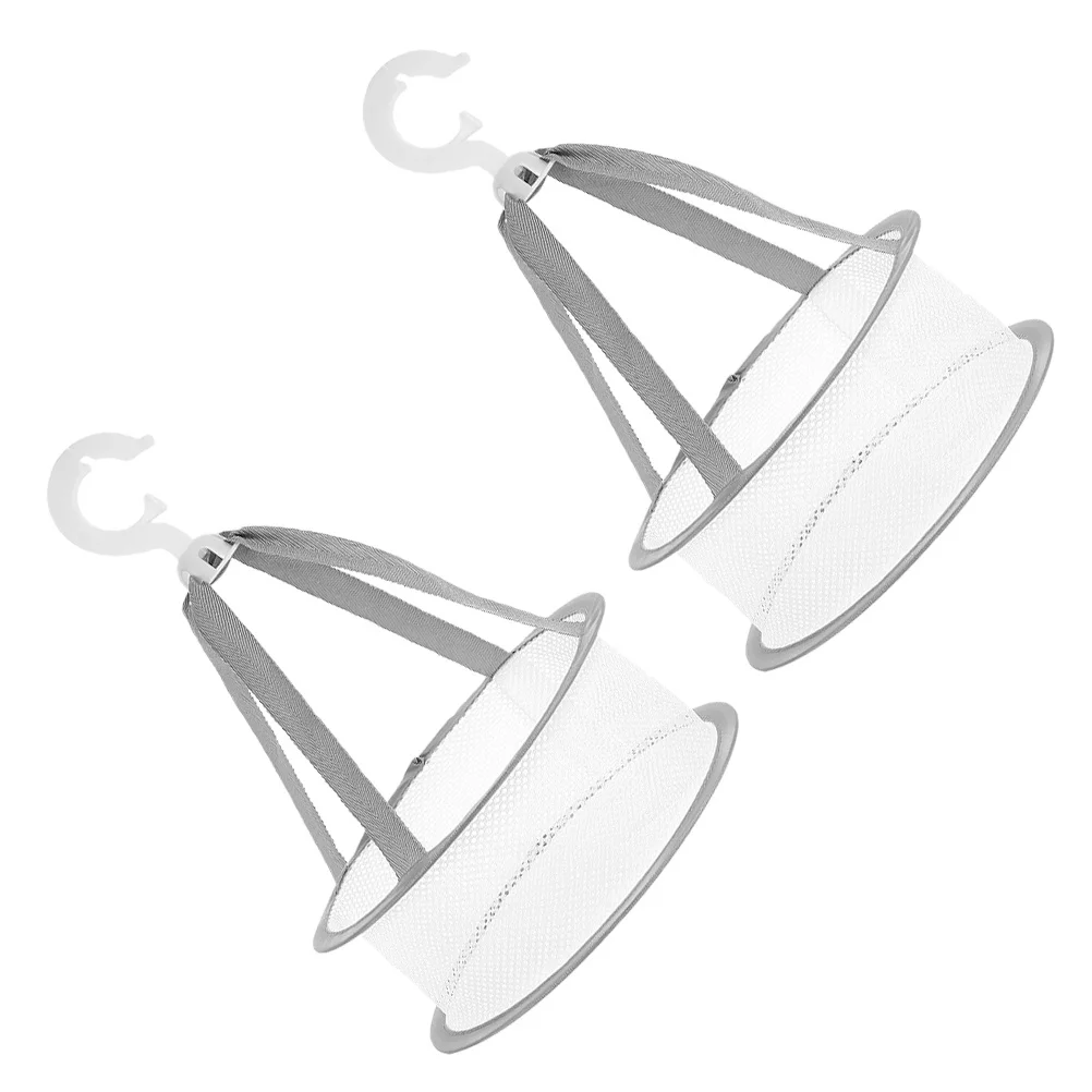 

2Pcs Makeup Brush Drying Net Foldable Lightweight Skin-Friendly Ventilated Mesh Holder for Sponge and Beauty Tools