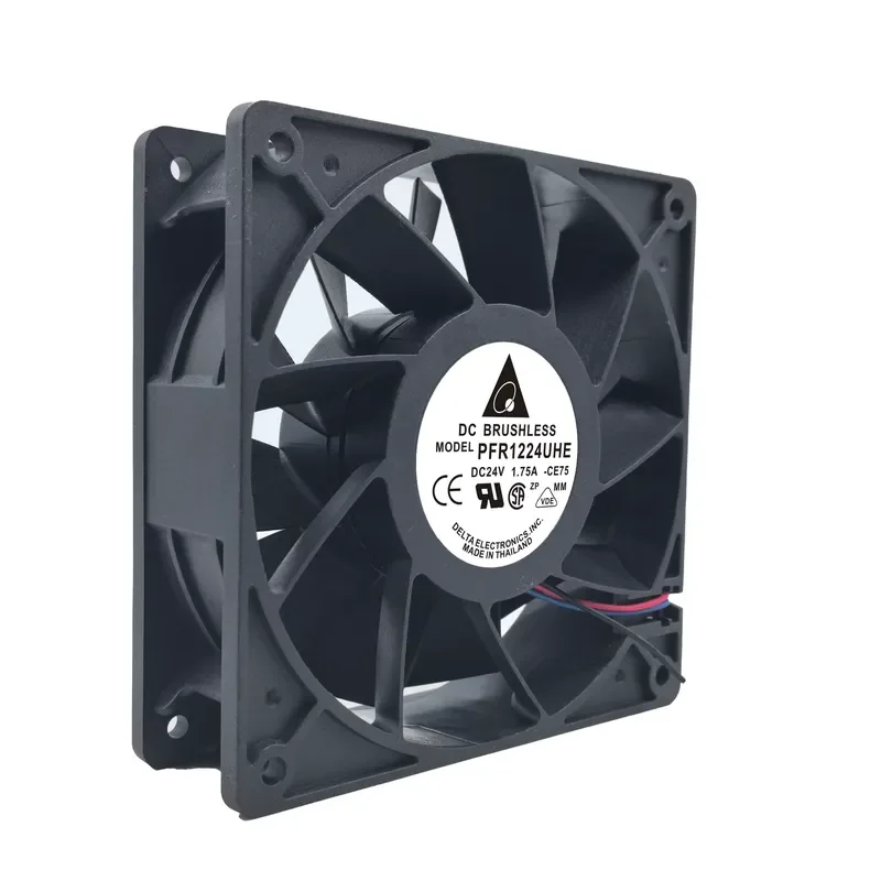 Delta PFR1224UHE 1.75A 12CM 24V High Airflow 12038 Inverter Cooling Fan for Industrial Equipment