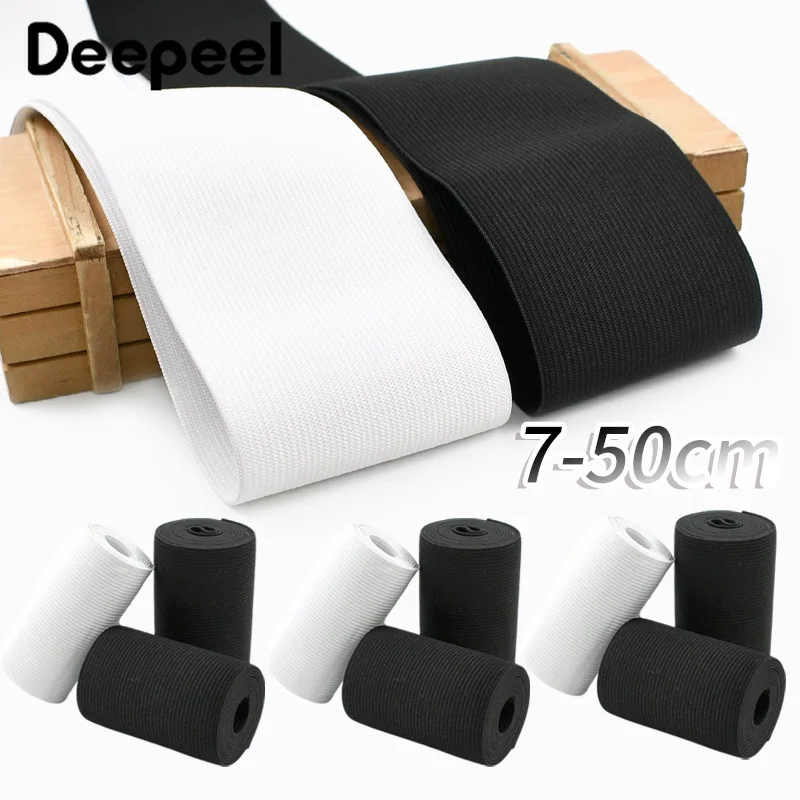 

1/2M 7-40cm Extra Wide Soft Nylon Elastic Band Garment Waistband Crochet Rubber Bands Pants Belt Stretch Tape Sewing Accessories