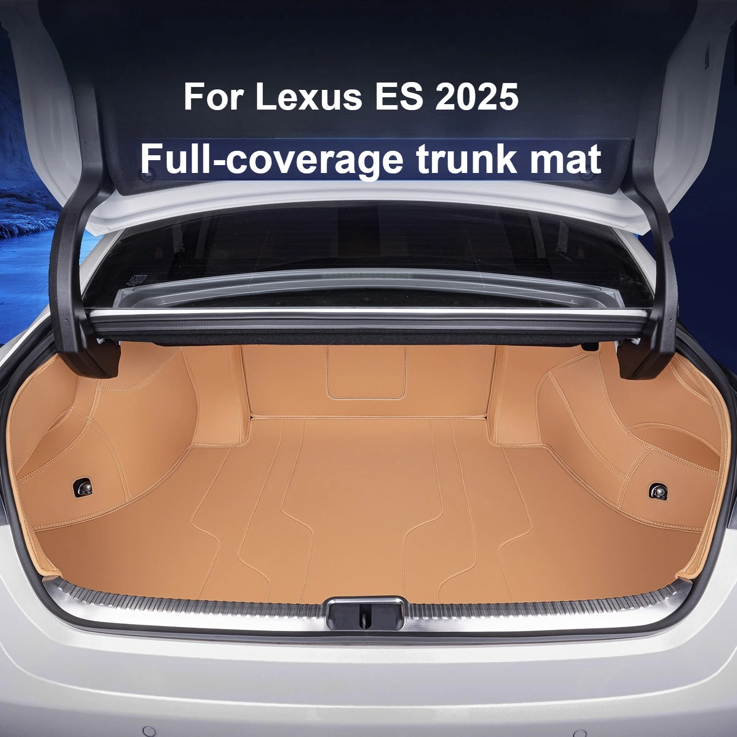 

For Lexus ES200/ES300h 2025 Full-Coverage Leather Trunk Mat Scratch-Resistant Trunk Mat Modification Accessory