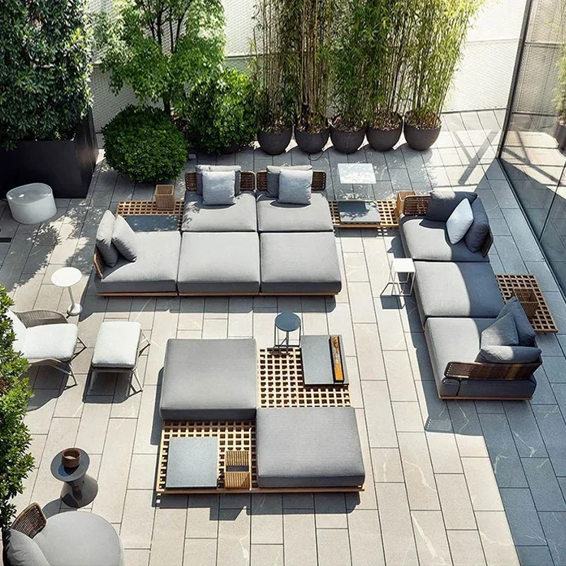 

Rattan Furniture Outdoor Sofa Set Sparta Lounge Outdoor Wicker Daybed Beach Poolside Wicker Tent Patio Sofa patio furniture