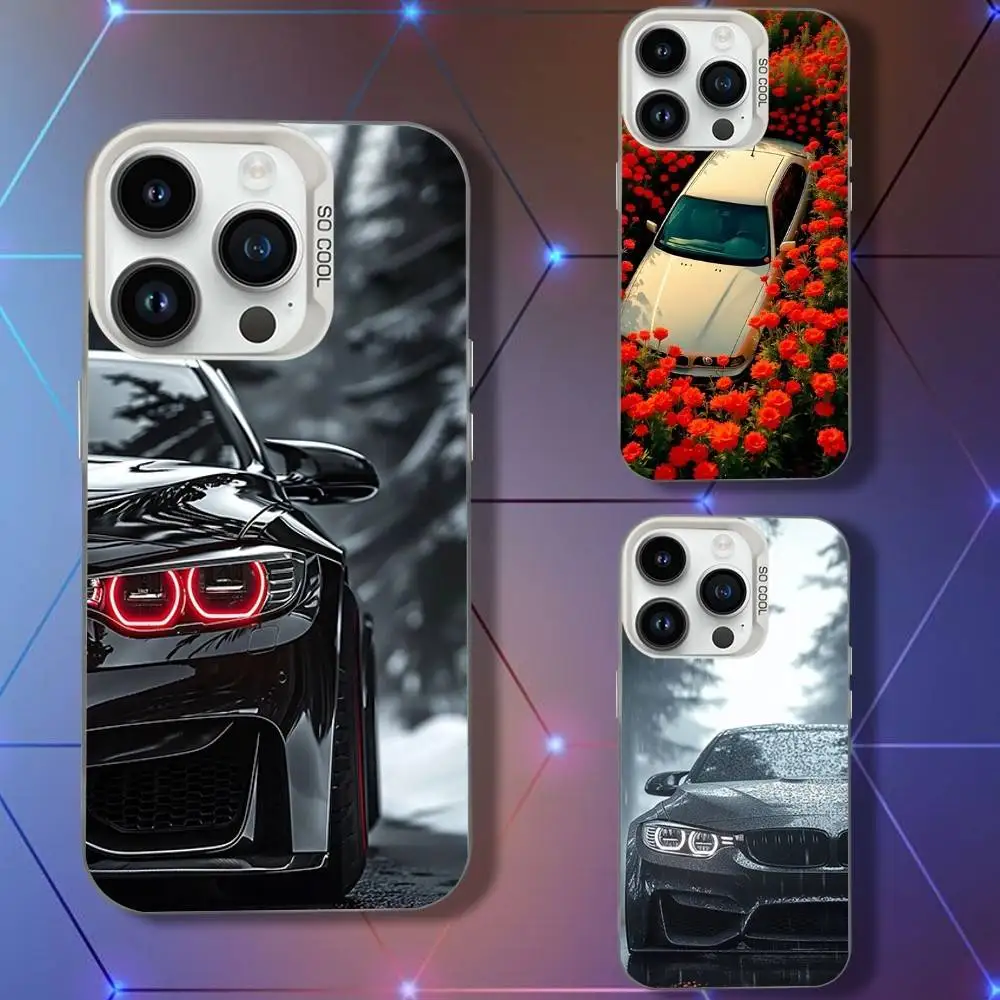 

The Car E-E38 Phone Case For iPhone 16,15,14,13,12,11,Pro,XS,Max,Plus,Mini,SE White Candy Matte Shockproof Cover