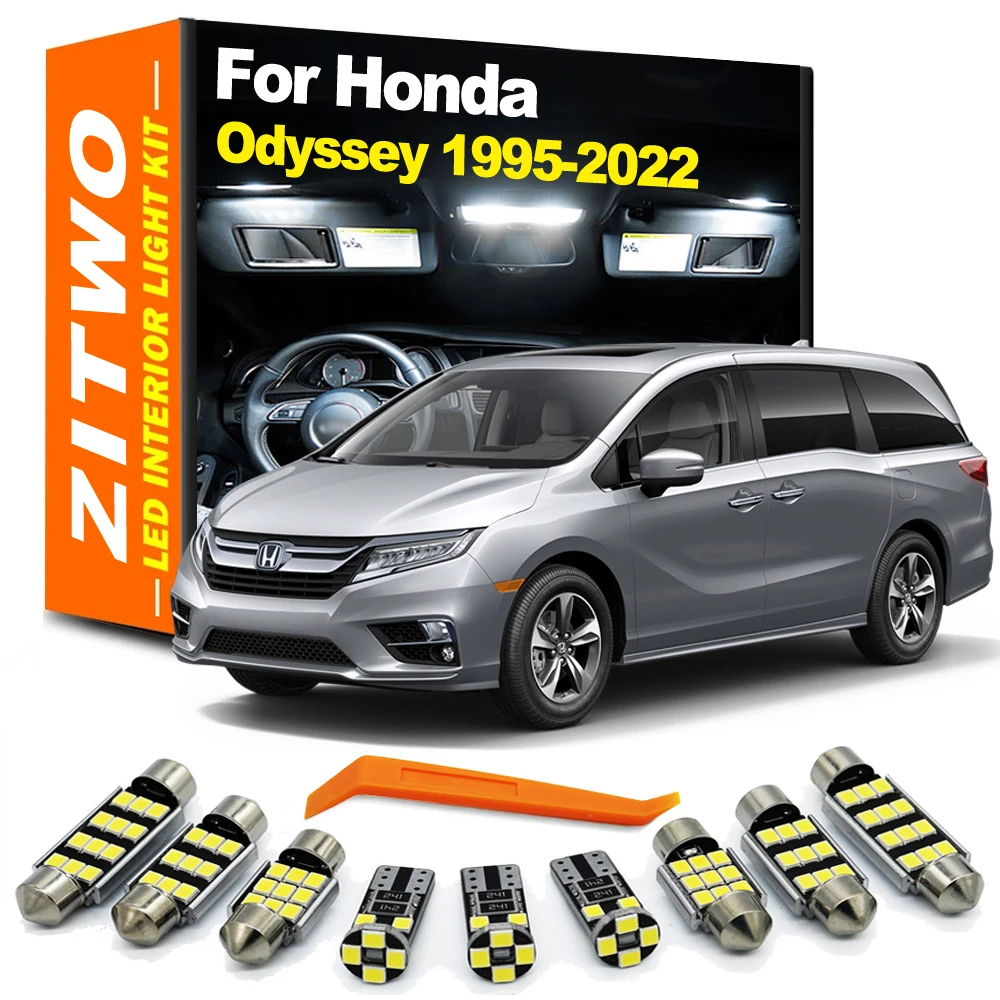 LED Interior Map Dome Light Kit For Honda Odyssey MK1 MK2 MK3 MK4 MK5 1995- 2018 2019 2020 2021 2022 Car Bulbs Liense Plate Lamp
