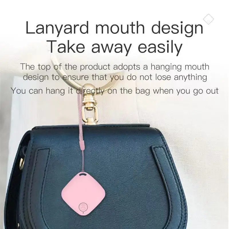 มินิแฟชั่นสมาร์ทสุนัขสัตว์เลี้ยง Bluetooth 4.0 GPS Tracker Anti-Lost Alarm แท็กไร้สายกระเป๋าเด็กกระเป๋าสตางค์ Key Finder locator