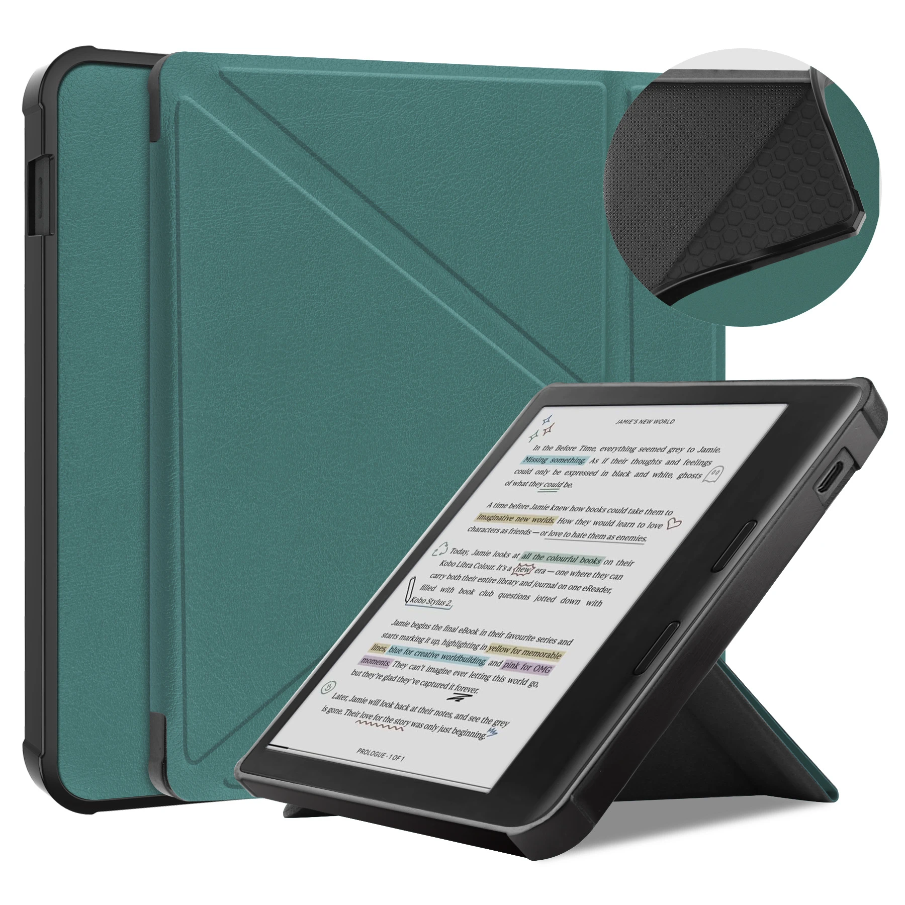 For Kobo Libra Color 2024 7 Inch E-Book Protective Sleeve N428 TPU Cover Durable Protector Case