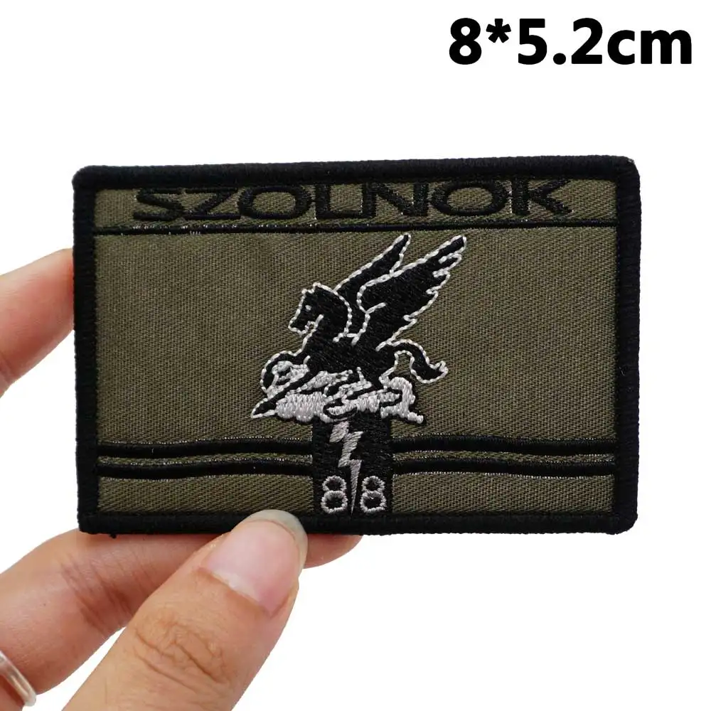 Hungary Army Battalion 88th Tactical Embroidery Patches with Hook and Loop Backing for Backpacks Clothing military Accessories