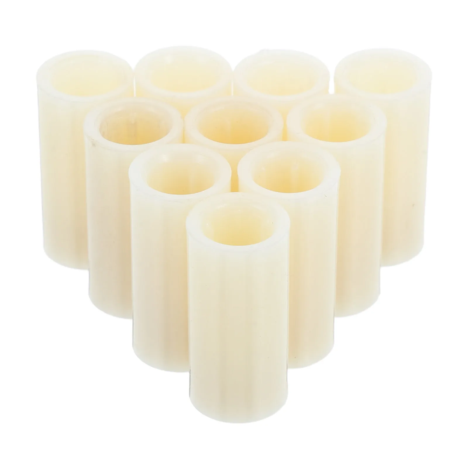 

10PCS Replacement Tips Durable Plastic Copper Threaded Ferrules Pool Stick Replacement Tips Billiards Parts Screw On Adapters