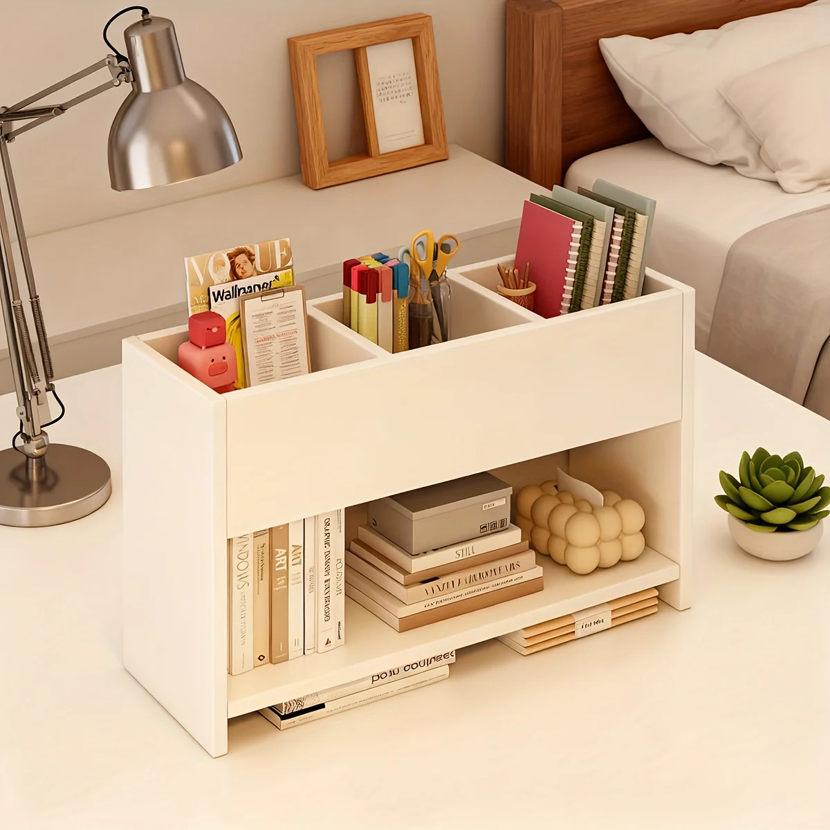 Double-layer Desktop Storage O - Ideal Stationery & Office Supply review and price