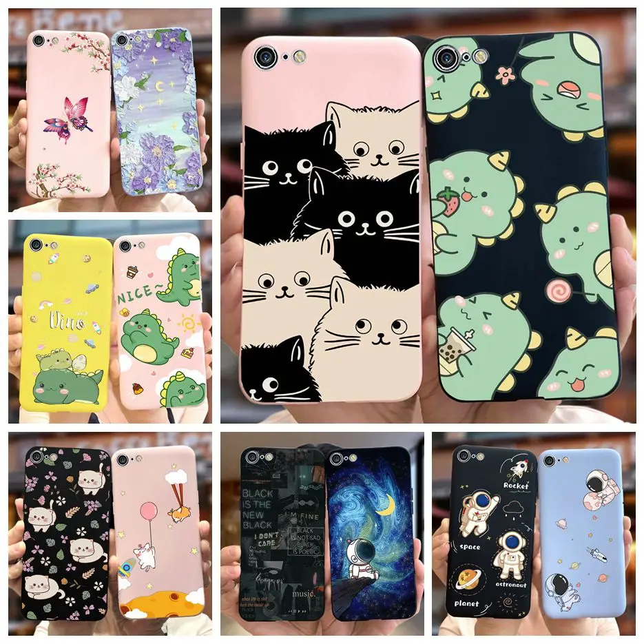 For Apple iPhone 7 Case iPhone 8 Plus Case Cute Dinosaur Cartoon Bumper Soft Cover Case For iPhone 7 Plus iPhone7 iPhone8 Fundas