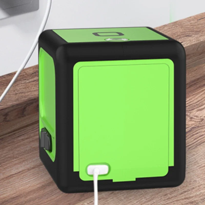

Small New Laser Level Meter Cross Line Green Light Fan Small High-precision Thin Line Infrared Automatic Leveling Level Recharge