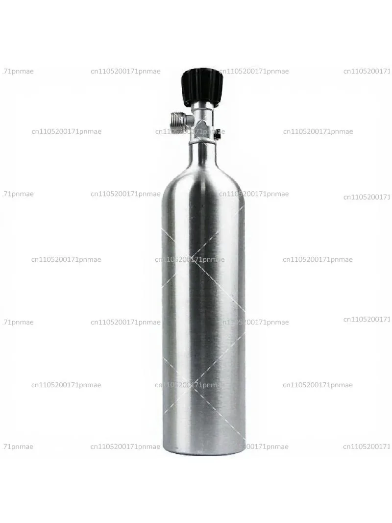 Professional Aluminum CO2 Cylinder Set 0.6L 1L High Pressure Safe Durable for Aquascape Fish Tank