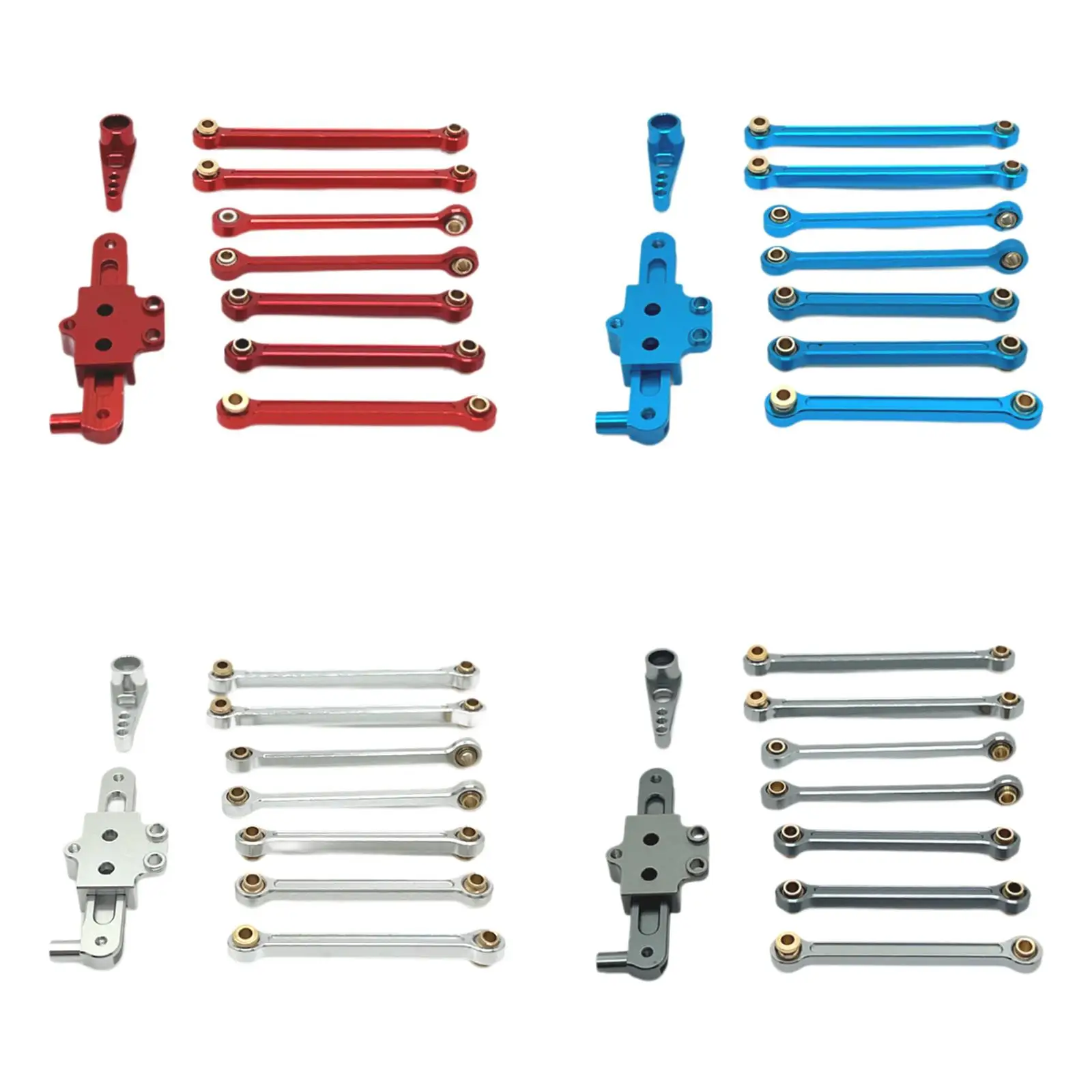 RC Car Steering Kits Upgrades High Strength Replaces Metal for Wltoys 1:12 RC Car 124006 12427 12427 12428 Crawler Model Accs