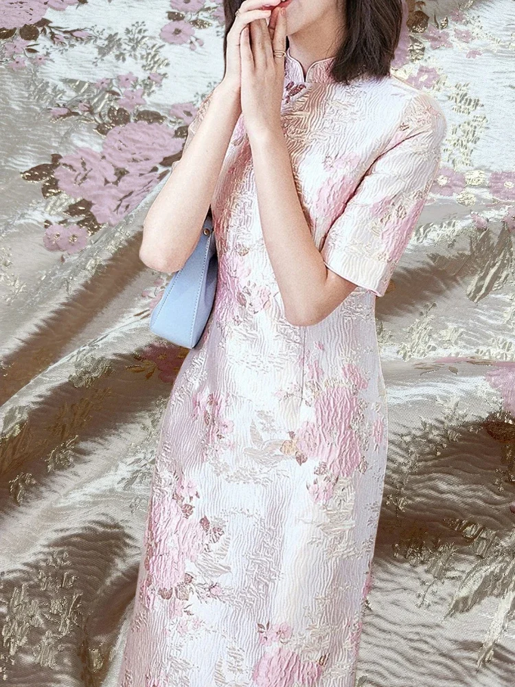 

Парчовая жаккардовая ткань для платья для шитья своими руками, костюм тостов, ветровка, короткая юбка, модная сценическая одежда, ткани