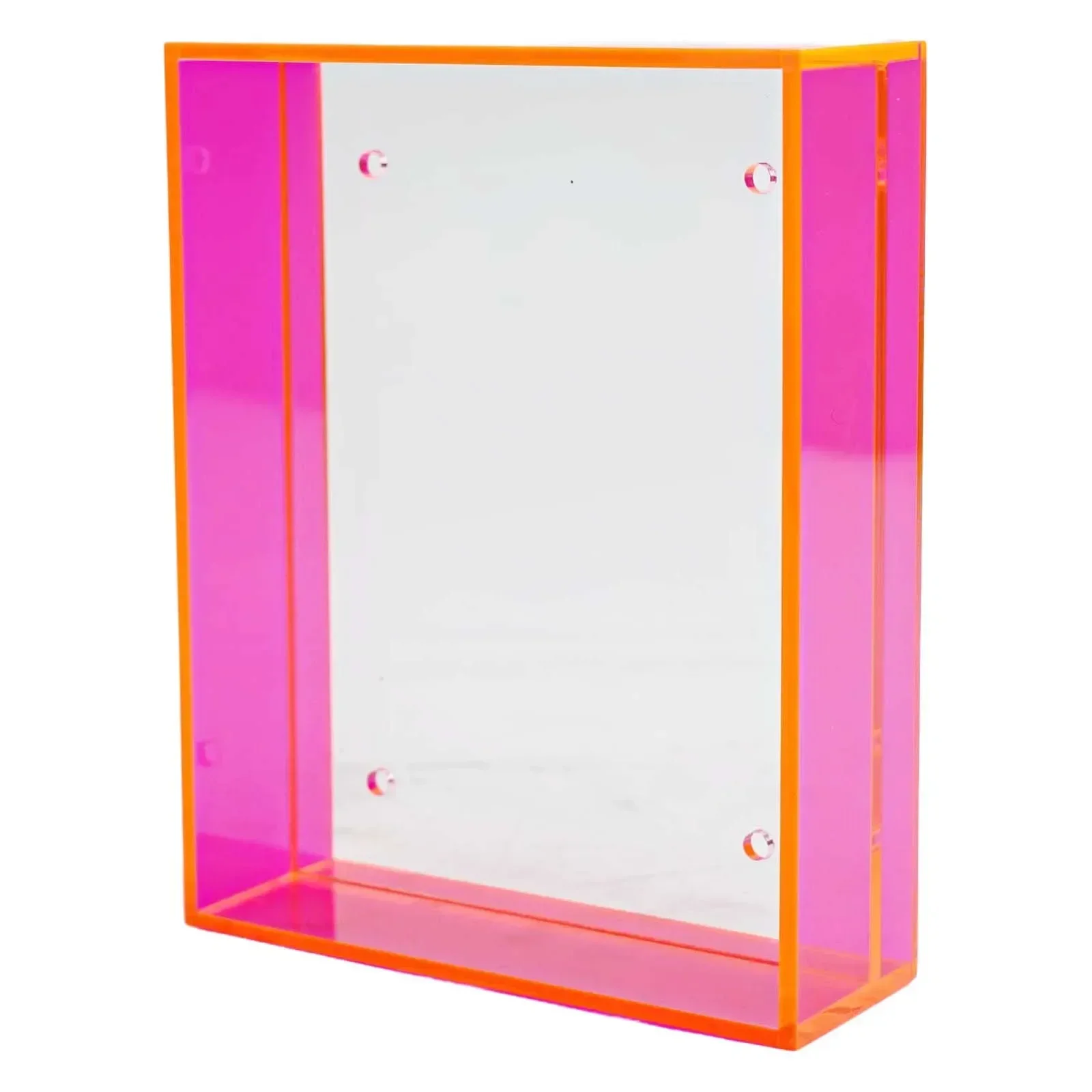 

Easy To Assemble Acrylic Picture Frame DIY Frame Clear Acrylic Material Elegant Design Frameless Picture Holder