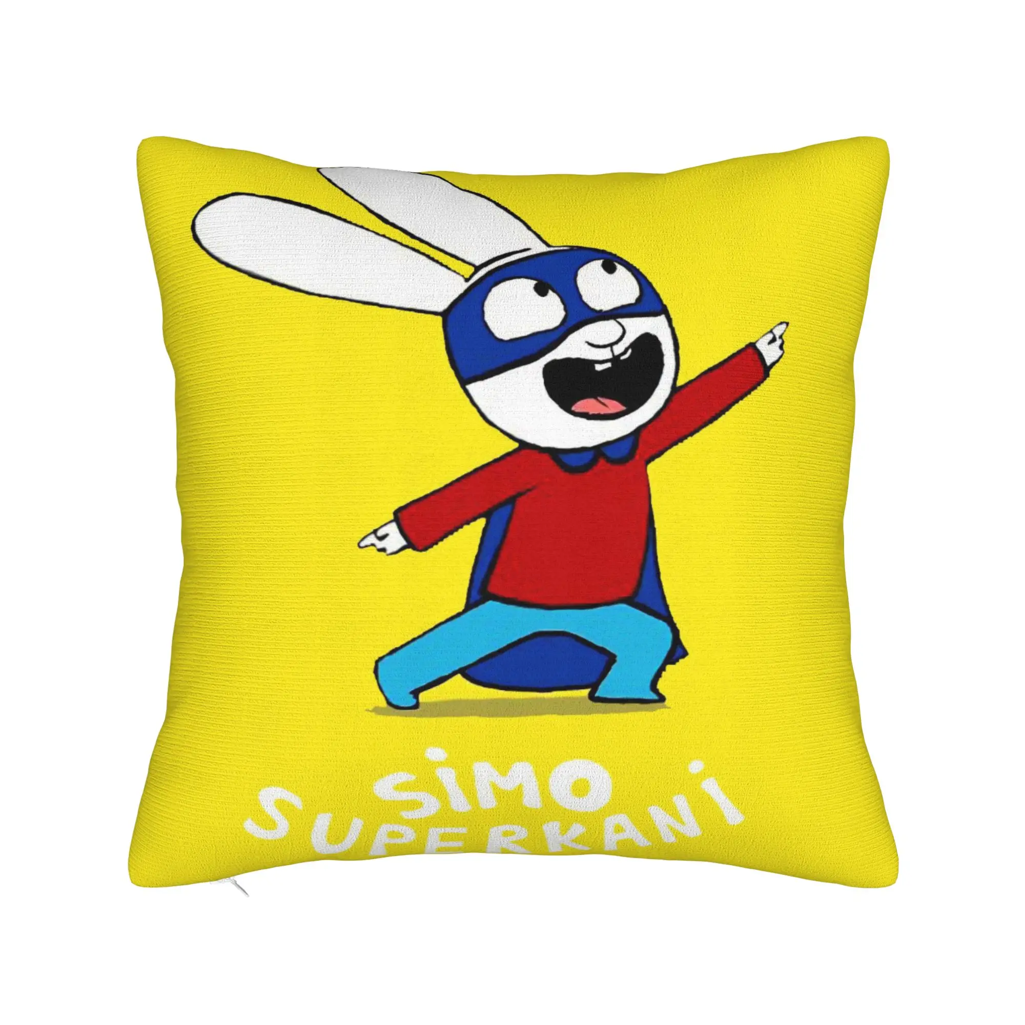 Decorative Pillow Cover Simon Super Rabbit Accessories Home  Throw Pillow Case Cover Zipper Multi Size